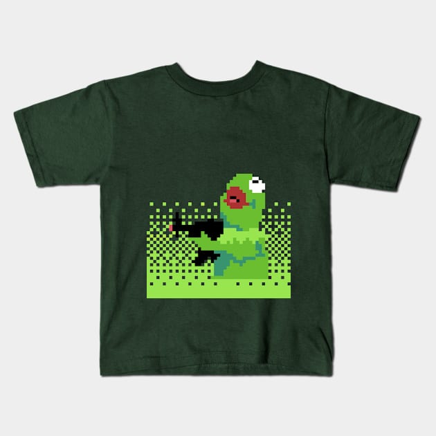 Angry Kermit Kids T-Shirt by vtorgabriel